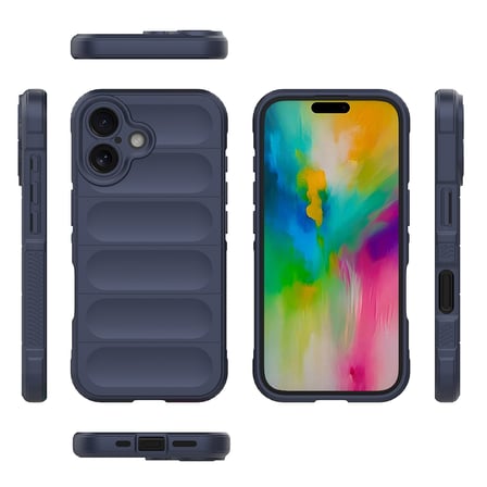 Apple iPhone 16 Uyumlu Kılıf Esnek TPU Oyuklu Arka Yüzey Tasarımlı Zore Etnik Silikon Kapak
