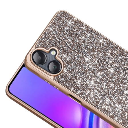 Samsung Galaxy A06 Uyumlu Kılıf Parlak Taşlı Tasarım Zore Pırlanta Kapak