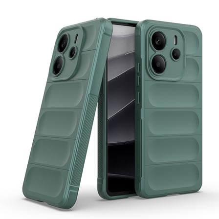 Xiaomi Redmi Note 14 4G Uyumlu Kılıf Esnek TPU Oyuklu Arka Yüzey Tasarımlı Zore Etnik Silikon Kapak