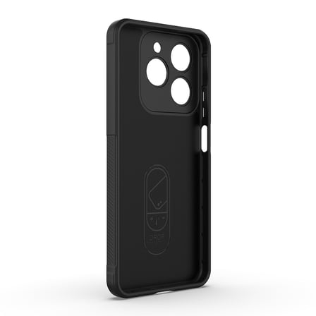 Realme C61 Uyumlu Kılıf Esnek TPU Oyuklu Arka Yüzey Tasarımlı Zore Etnik Silikon Kapak