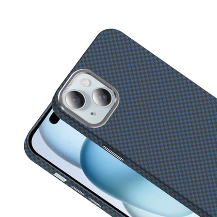 Apple iPhone 15 Uyumlu Kılıf M-safe Şarj Özellikli Karbon Fiber Görünümlü Zore Gros Kapak