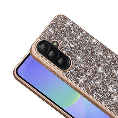 Samsung Galaxy A36 Uyumlu Kılıf Parlak Taşlı Tasarım Zore Pırlanta Kapak