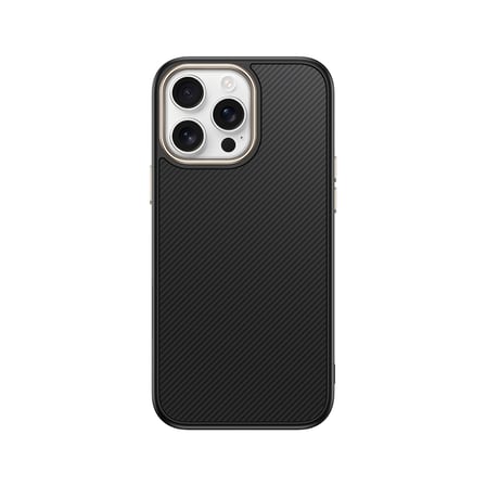 Apple iPhone 15 Pro Max Uyumlu Kılıf M-safe Şarj Özellikli Karbon Fiber Görünümlü Zore Antina Kapak