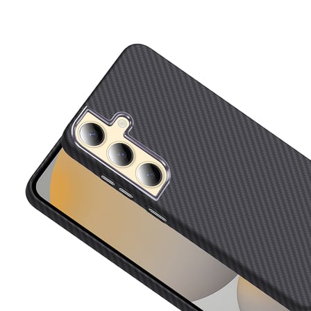 Samsung Galaxy S24 Plus Uyumlu Kılıf M-safe Şarj Özellikli Karbon Fiber Görünümlü Zore Gros Kapak