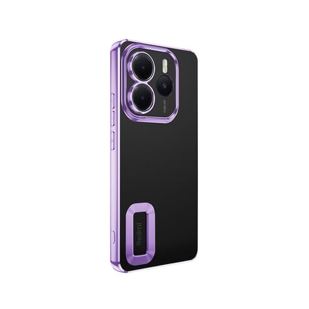 Xiaomi Redmi Note 14 5G Uyumlu Kılıf Kamera Korumalı Logo Gösteren Zore Omega Kapak