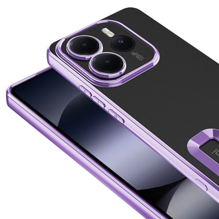 Xiaomi Redmi Note 14 5G Uyumlu Kılıf Kamera Korumalı Logo Gösteren Zore Omega Kapak