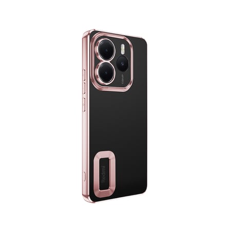 Xiaomi Redmi Note 14 5G Uyumlu Kılıf Kamera Korumalı Logo Gösteren Zore Omega Kapak
