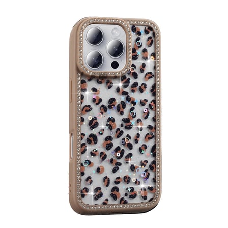 Apple iPhone 16 Pro Max Uyumlu Kılıf Taşlı ve Simli Tasarım Zore Azra Kapak