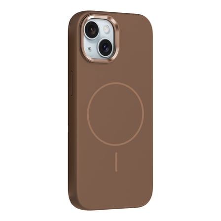 Apple iPhone 14 Uyumlu Kılıf M-Safe Şarj Özellikli Metal Kamera Çerçeveli Zore Edi Silikon Kapak
