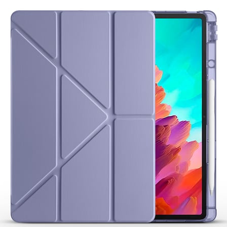 Lenovo Idea Tab Pro 12.7 TB-373FU Uyumlu Kılıf Zore Tri Folding Kalem Bölmeli Standlı Kılıf