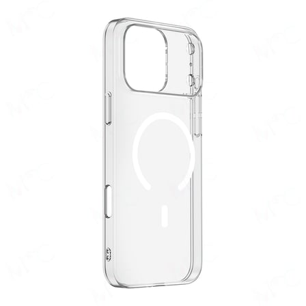 Apple iPhone 17 Pro Uyumlu Kılıf Zore M-safe Şarj Özellikli Şeffaf Kamera Çerçeveli Porto Kapak