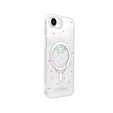 Apple iPhone 16E Uyumlu Kılıf M-Safe Şarj Özellikli Şeffaf Zore Folk Sert Kapak