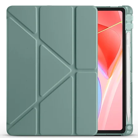 Lenovo Tab TB-311FU Uyumlu Kılıf Zore Tri Folding Kalem Bölmeli Standlı Kılıf