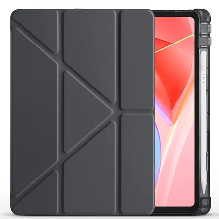 Lenovo Tab TB-311FU Uyumlu Kılıf Zore Tri Folding Kalem Bölmeli Standlı Kılıf