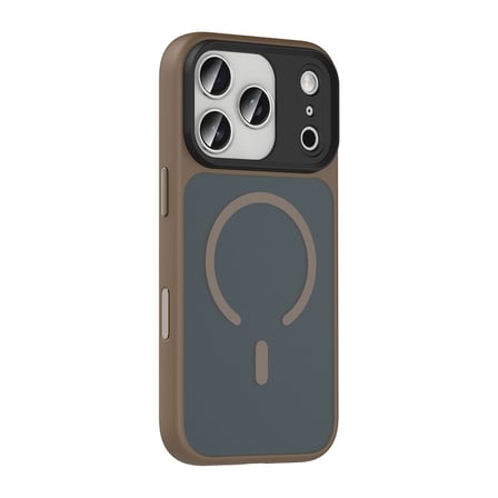 Apple iPhone 17 Pro Uyumlu Kılıf Mat Arka Yüzey Wireless Şarj Özellikli Zore Flet M-safe Kapak