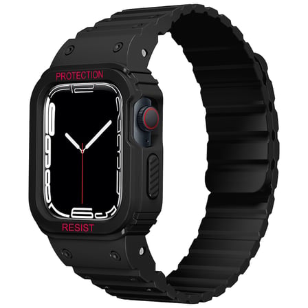 Apple Watch 38mm Uyumlu Zore KRD-142 Airbag Tasarımlı Kasa Koruyuculu Silikon Kordon