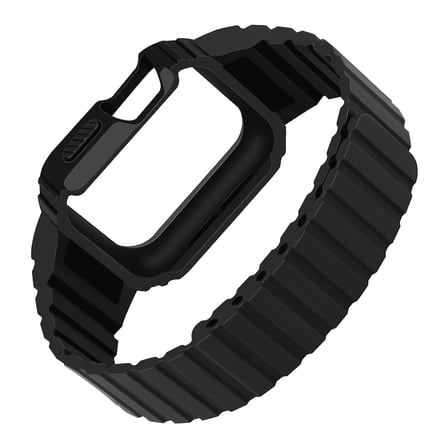 Apple Watch 38mm Uyumlu Zore KRD-142 Airbag Tasarımlı Kasa Koruyuculu Silikon Kordon