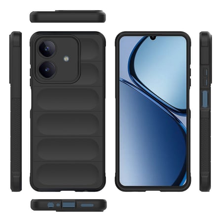 Realme C63 Uyumlu Kılıf Esnek TPU Oyuklu Arka Yüzey Tasarımlı Zore Etnik Silikon Kapak