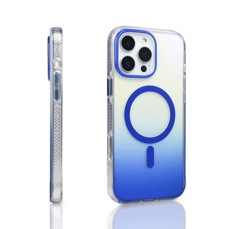 Apple iPhone 16 Pro Max Uyumlu Kılıf M-safe Şarj Özellikli Transparan Renk Geçişli Zore Toros Kapak