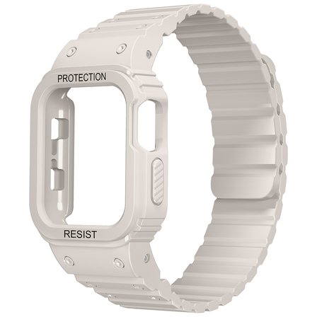Apple Watch Ultra 49mm Uyumlu Zore KRD-142 Airbag Tasarımlı Kasa Koruyuculu Silikon Kordon