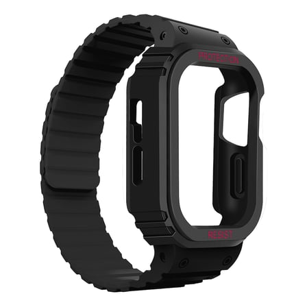 Apple Watch Ultra 49mm Uyumlu Zore KRD-142 Airbag Tasarımlı Kasa Koruyuculu Silikon Kordon