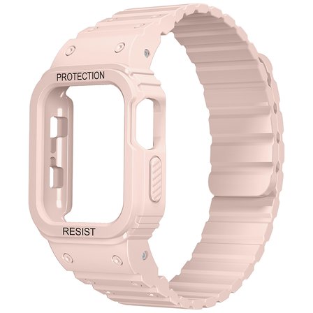 Apple Watch Ultra 49mm Uyumlu Zore KRD-142 Airbag Tasarımlı Kasa Koruyuculu Silikon Kordon