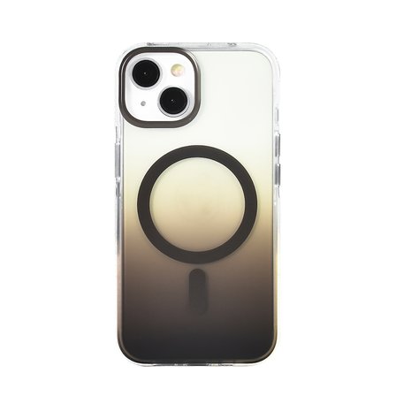 Apple iPhone 13 Uyumlu Kılıf M-safe Şarj Özellikli Transparan Renk Geçişli Zore Toros Kapak