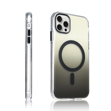 Apple iPhone 14 Pro Max Uyumlu Kılıf M-safe Şarj Özellikli Transparan Renk Geçişli Zore Toros Kapak