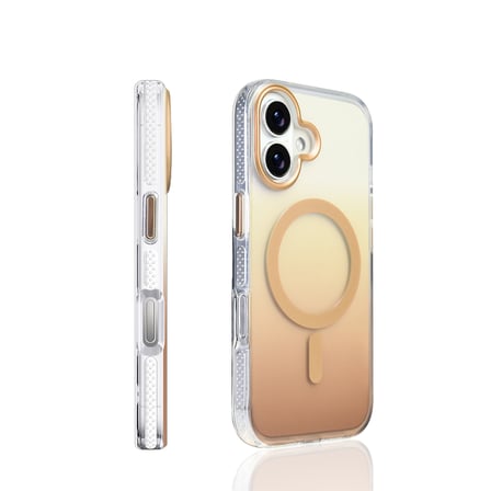 Apple iPhone 17 Uyumlu Kılıf M-safe Şarj Özellikli Transparan Renk Geçişli Zore Toros Kapak