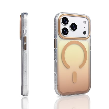 Apple iPhone 17 Pro Uyumlu Kılıf M-safe Şarj Özellikli Transparan Renk Geçişli Zore Toros Kapak