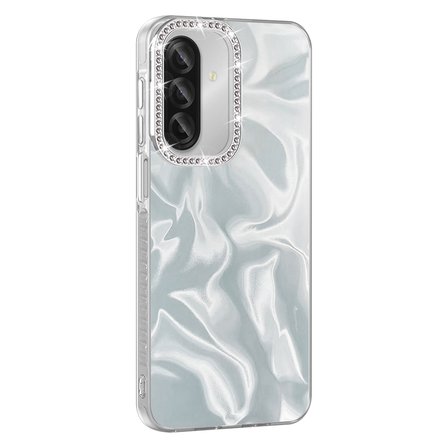Samsung Galaxy A37 Uyumlu Kılıf Airbagli Parlak Taş Detay Tasarımlı Zore Esila Kapak