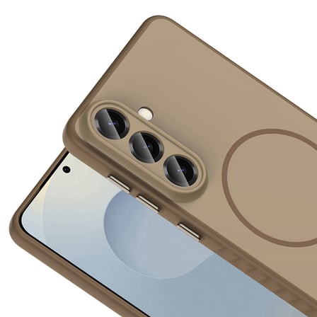 Samsung Galaxy A37 Uyumlu Kılıf M-safe Şarj Özellikli Zore Tea Kapak