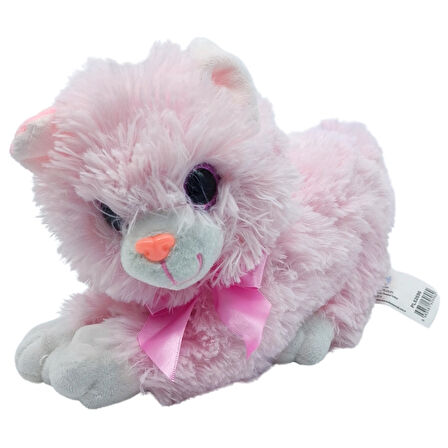 Soft Toy Iri Gözlü Ses Çıkaran Peluş Kedi PL626962