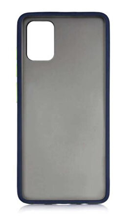 Oppo A52/A72/A92 Kılıf Mat Yüzey Renkli Kenar Silikon