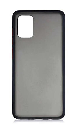 Oppo A52/A72/A92 Kılıf Mat Yüzey Renkli Kenar Silikon