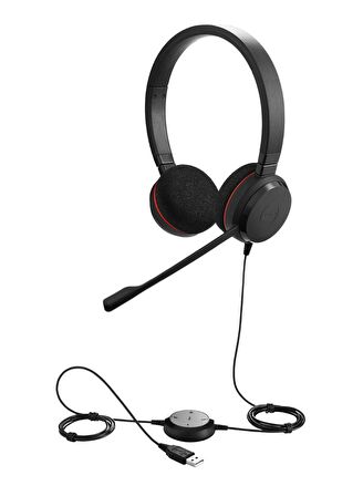 Jabra Evolve 20 Duo USB NC Mikrofonlu Kulak Üstü Kulaklık