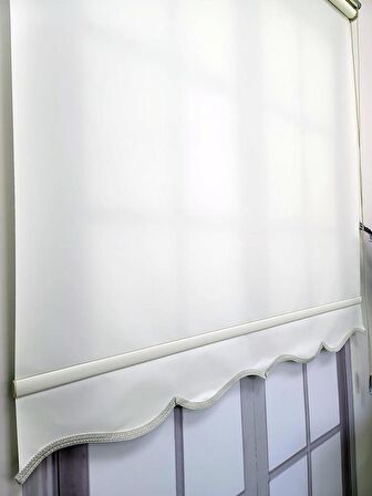 BBB Düz Stor Perde Etekli 3 Renk Seçeneği Hemen Kargo