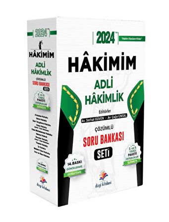 Dizgi Kitap 2024 Hakimim Adli Hakimlik Soru Bankası Seti 14. Baskı Dizgi Kitap