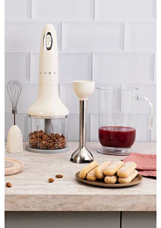 Smeg 50's Style Retro Krem El Blender Seti HBF03CREU