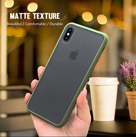 Apple iPhone XS Max 6.5 Mat Airbag El İzi Yapmayan Kaliteli Kılıf