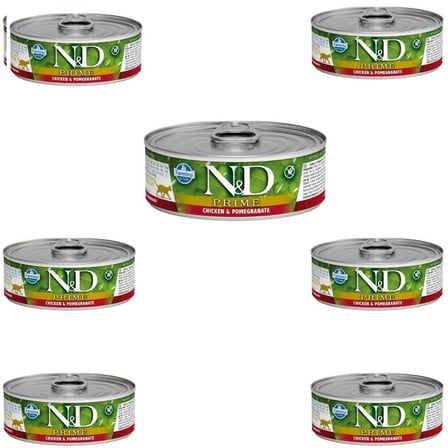 ND Tavuk ve Narlı YetişkinKedi Konservesi 80 Gr X 7 ADET