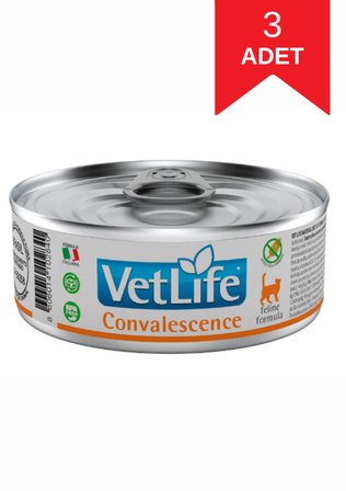 Vet Life Convalescence Feline Formula Kedi Yaş Maması 85 Gr X 3 Adet