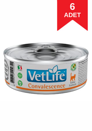 Vet Life Convalescence Feline Formula Kedi Yaş Maması 85 Gr X 6 Adet