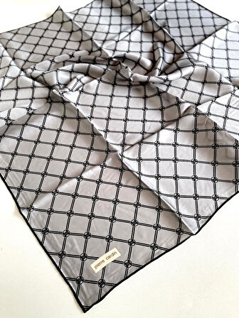 Pierre Cardin Sura İpek Eşarp 8902230-313-48173 Gri Karışık Desen