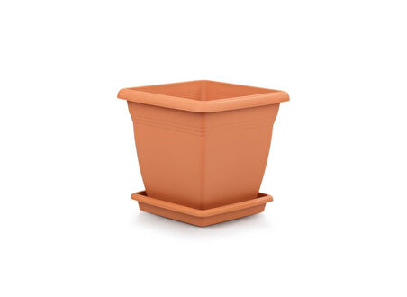 Omnipazar SO-VK01 Villa Kare Tabaklı Saksı 4.6 lt No 1