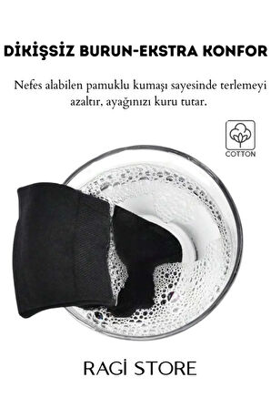 6'lı Çok Renkli Erkek Penye Burun Dikişsiz Çorap