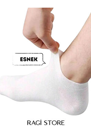 6'lı Beyaz Erkek Patik