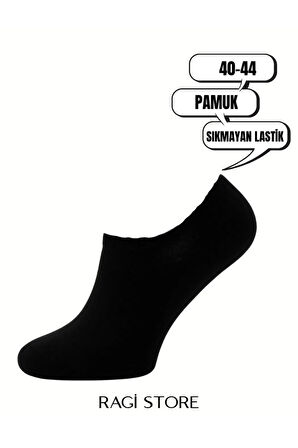 10'lu Siyah Erkek Bilek Patik Çorap