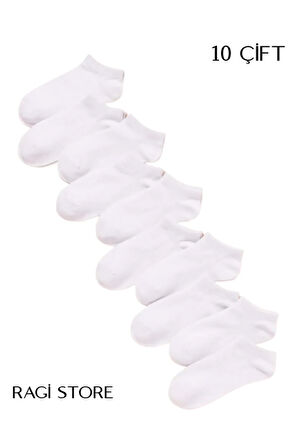 Unisex Patik Çorap 10 Çift