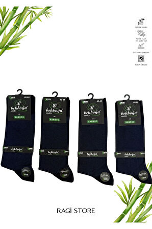 4'lü Lacivert Bambu Erkek Soket